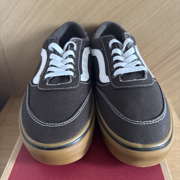 Vans Brooklyn LS Skateboard Shoe Canvas Gum‎ Turkish Coffee Size 10 Brand New - Picture 2 of 7